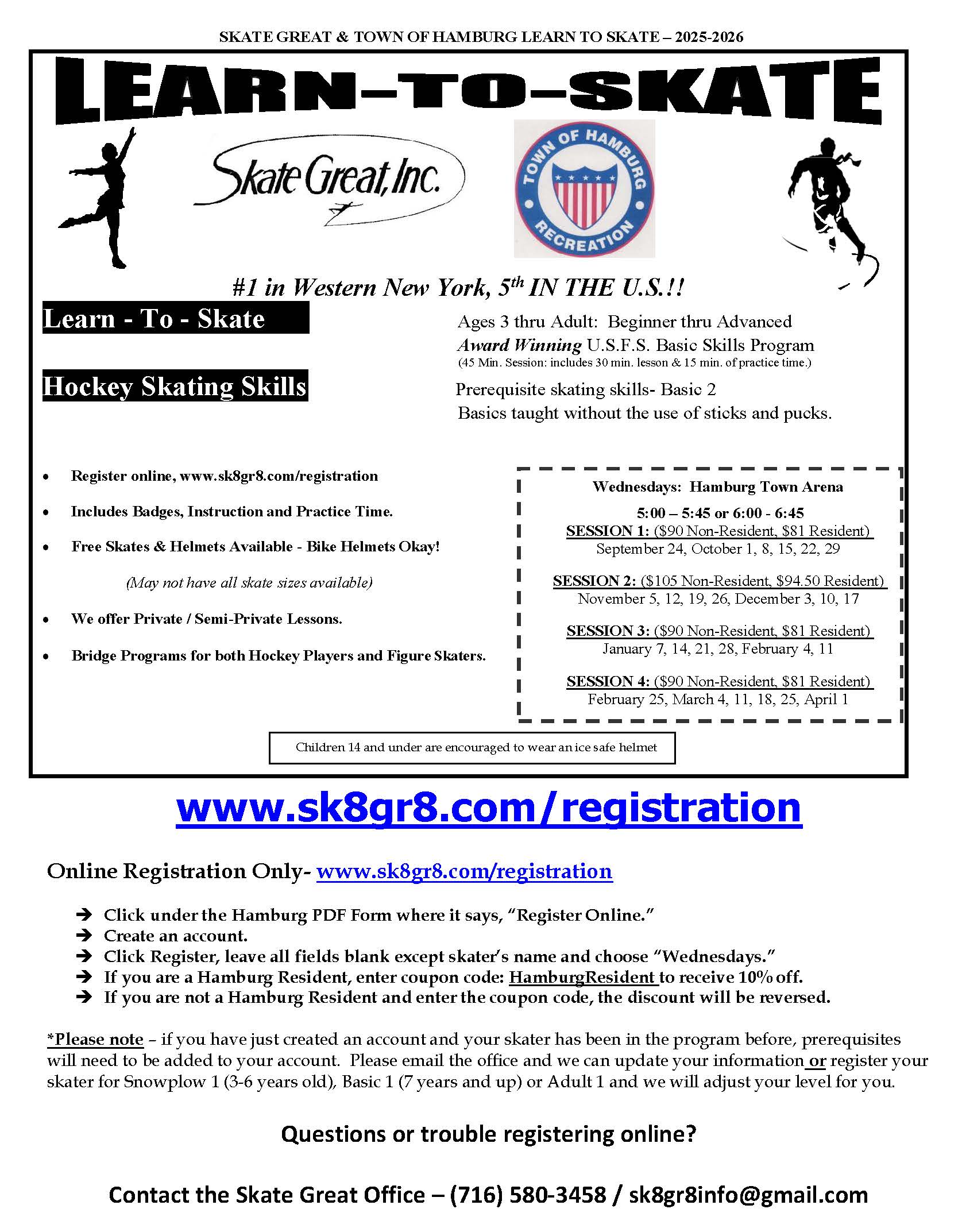 Hamburg Learn to Skate - 2025-2026