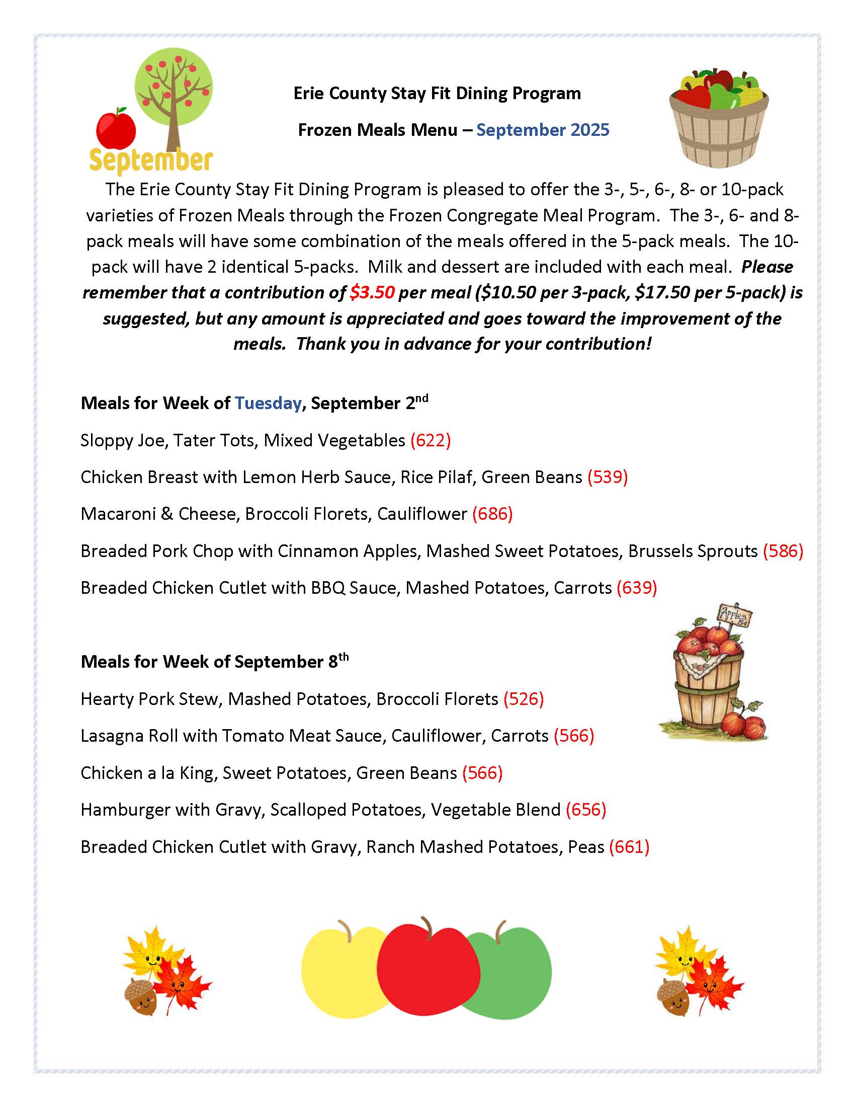 Frozen Congregate Meal Menu - Septemeber 2025_Page_1