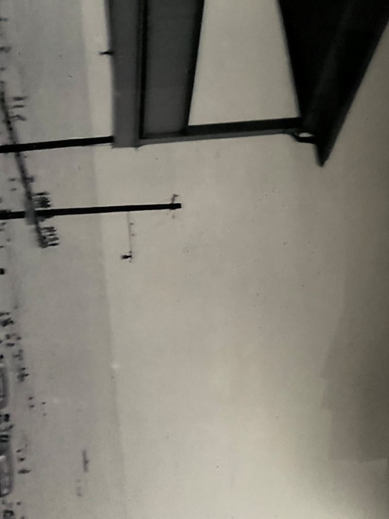 Black and white photo of view across the water